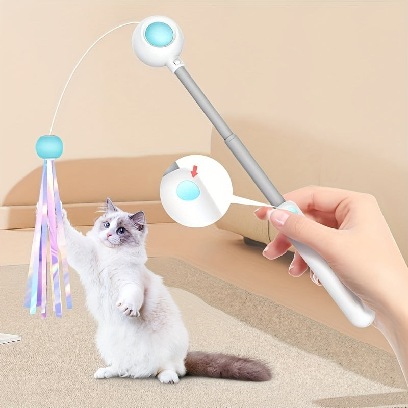 Retractable Cat Feather Wand