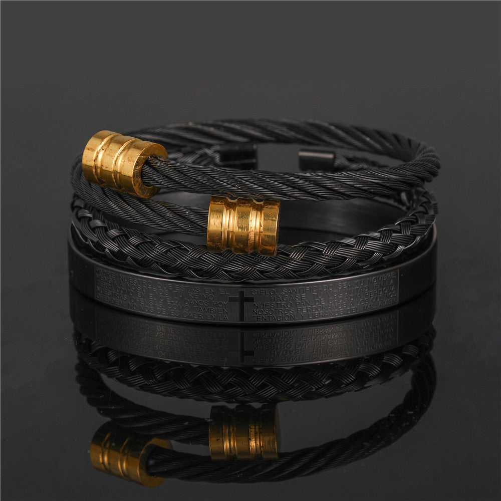 Roman Numeral Bangle Set