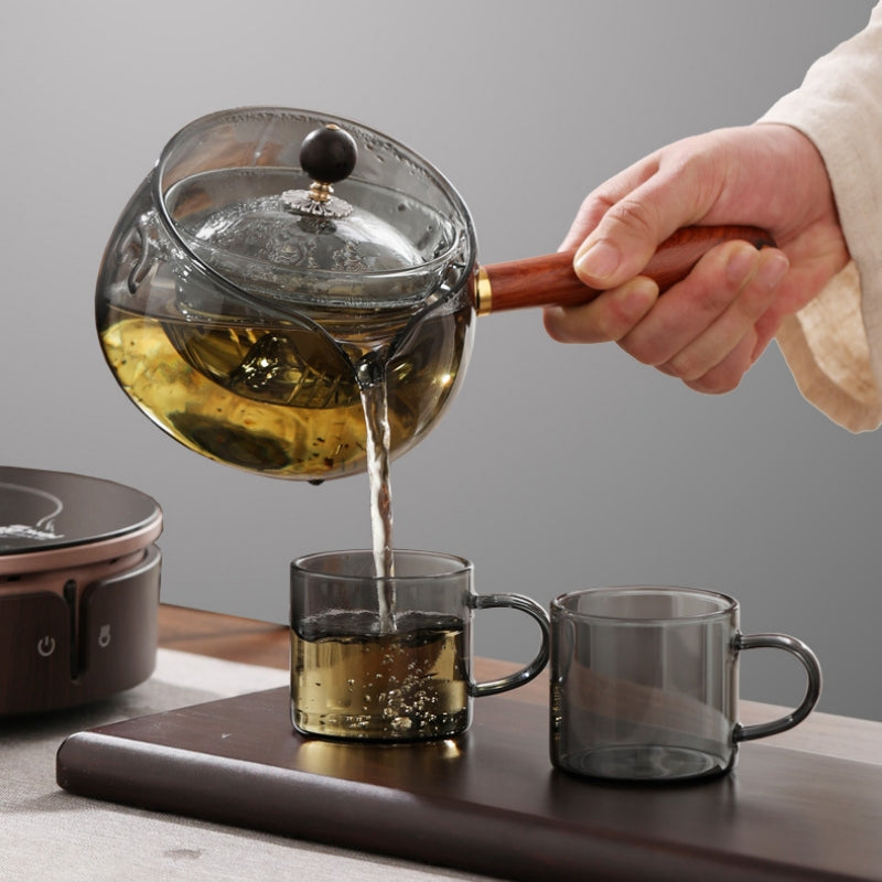 Glass Teapot with Rotating Infuser