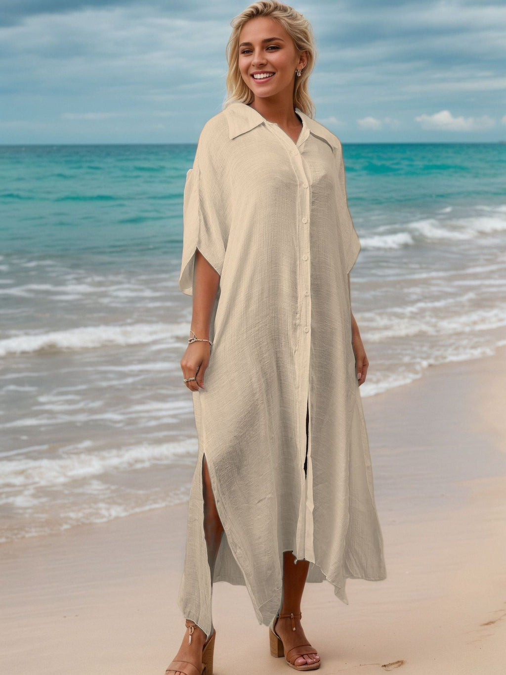 Women's Long Shirt Beach Cover-Up