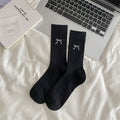 Bow Ruched Crew Socks