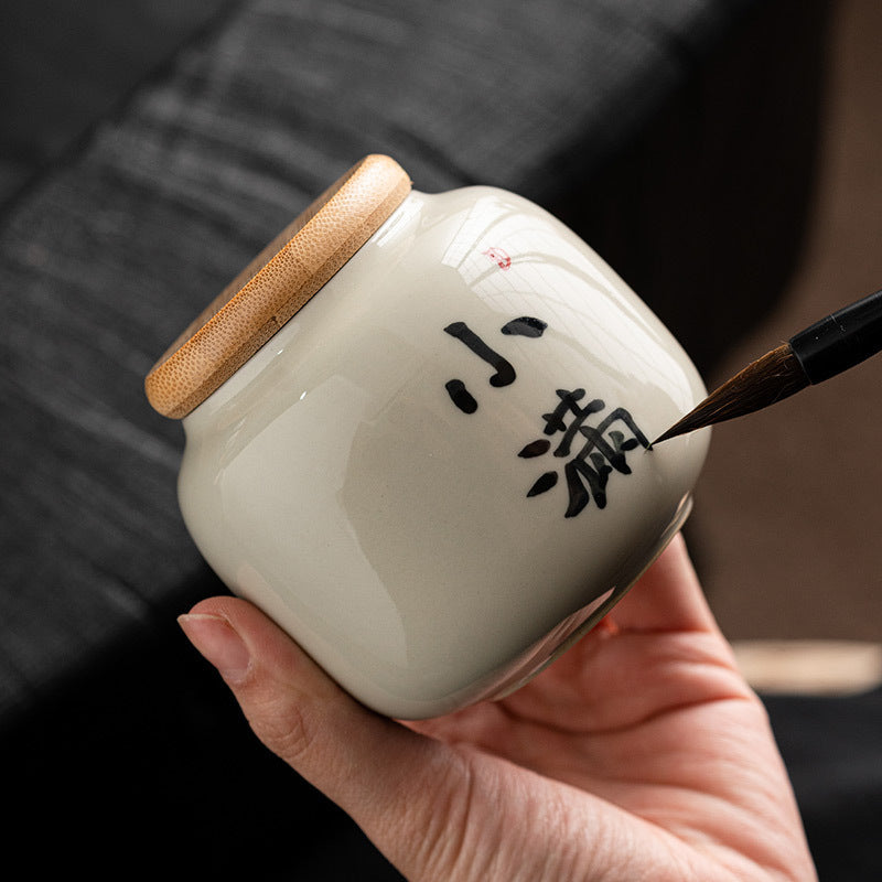 Mini Ceramic Tea Canister