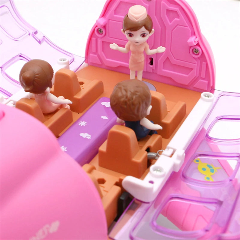 Bump & Go Light-Up Toy Airplane