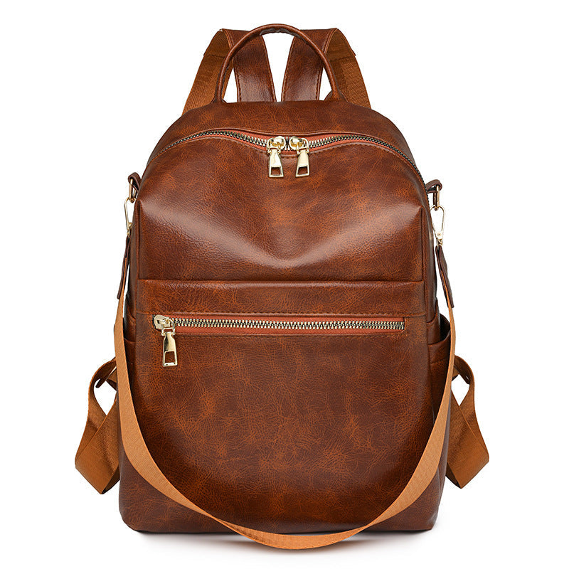 PU Leather Travel Backpack