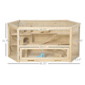 3-Tier Wooden Hamster Habitat