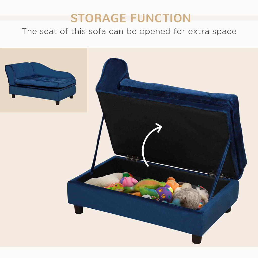 Small Dog Sofa Bed with Hidden Storage