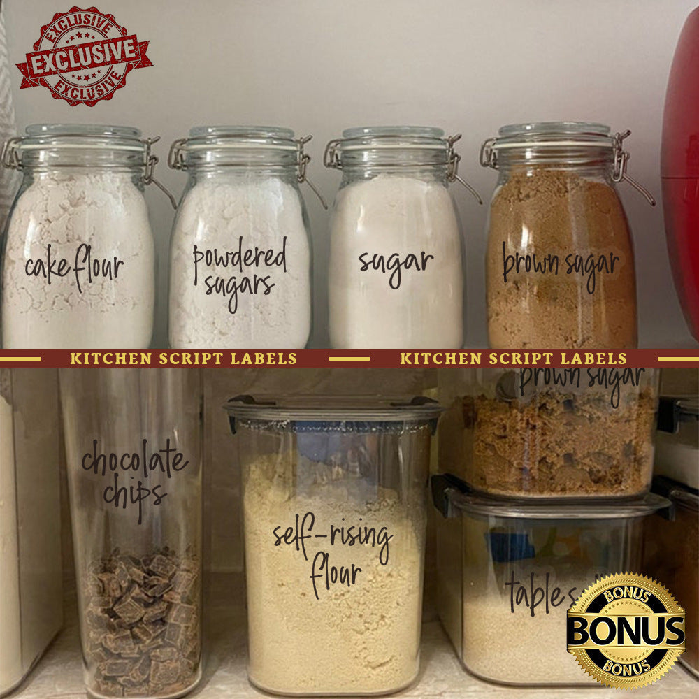 Pantry Label Stickers (158 pcs)