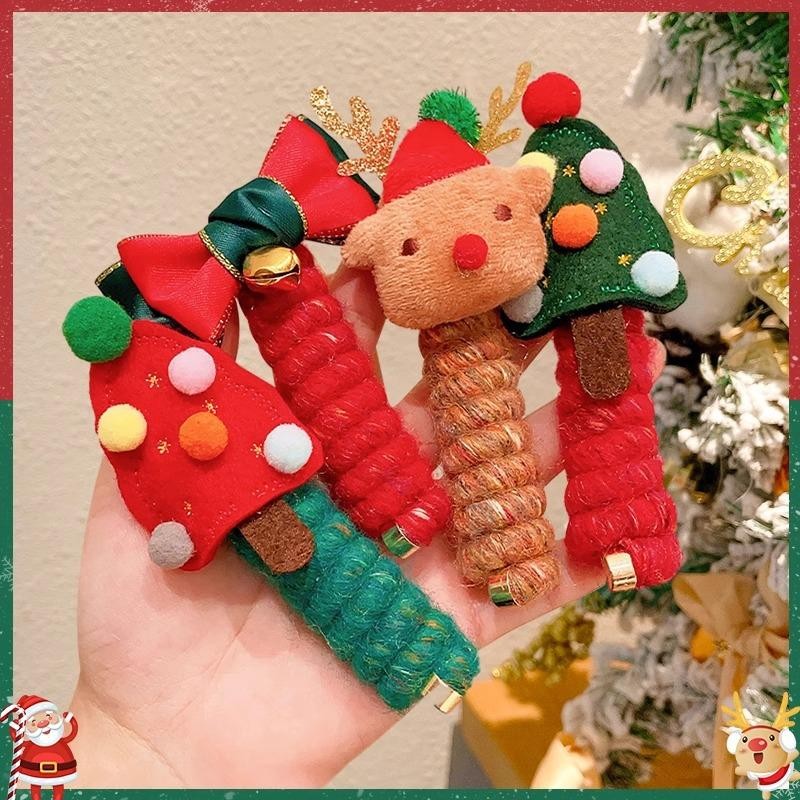 Kids' Christmas Spiral Hair Ties