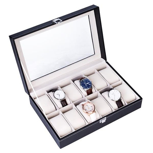 12-Slot Watch Display Box