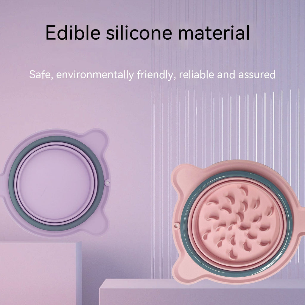 Foldable Silicone Double Pet Bowl