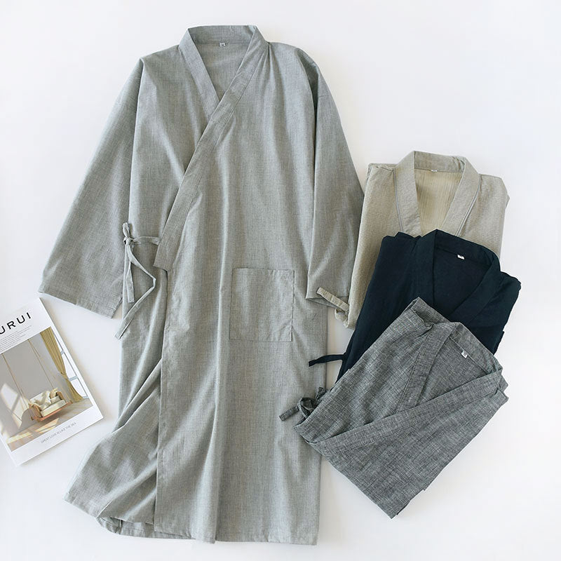 Men's Lightweight Cotton Robe
