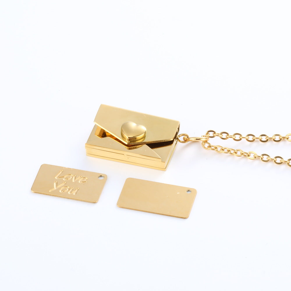 Secret Message Envelope Necklace