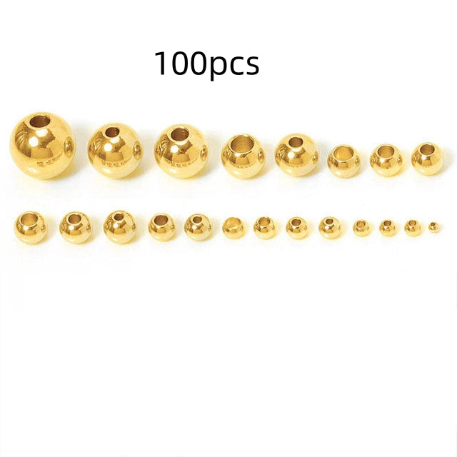 Stainless Steel Spacer Beads (100 pcs)