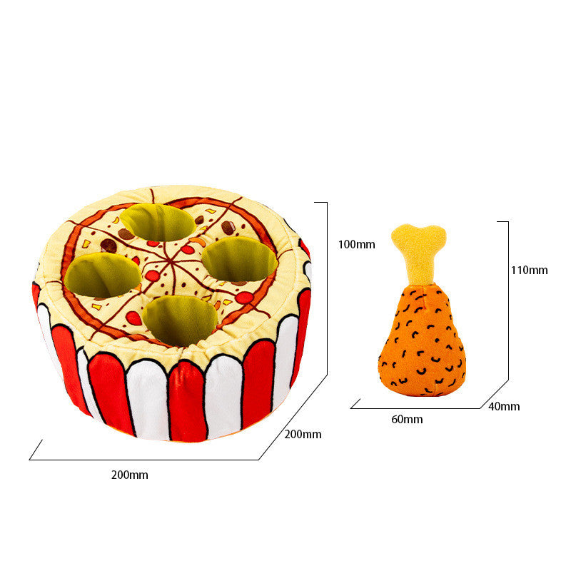 Plush Chicken Leg Dog Toy