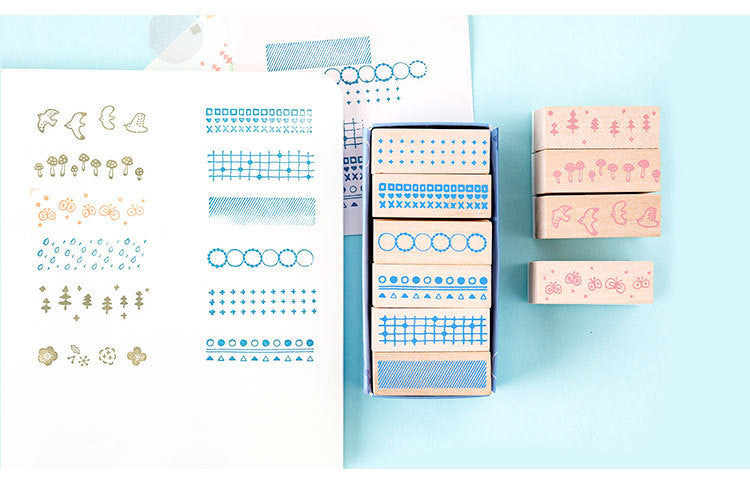 Mini Kingdom Wooden Stamp Set (6 pcs)