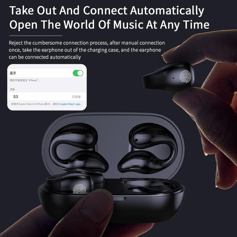 Open-Ear Clip Wireless Earbuds