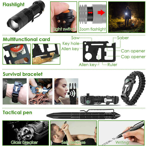 47-in-1 Survival Kit Backpack