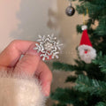 Pearl Snowflake Hair Clips