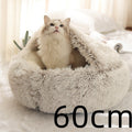 2-in-1 Plush Pet Bed & Cave