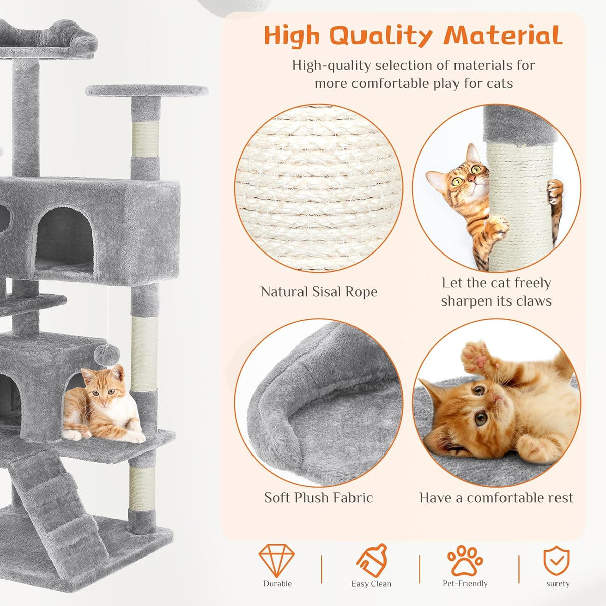 54-Inch Multi-Level Cat Tree
