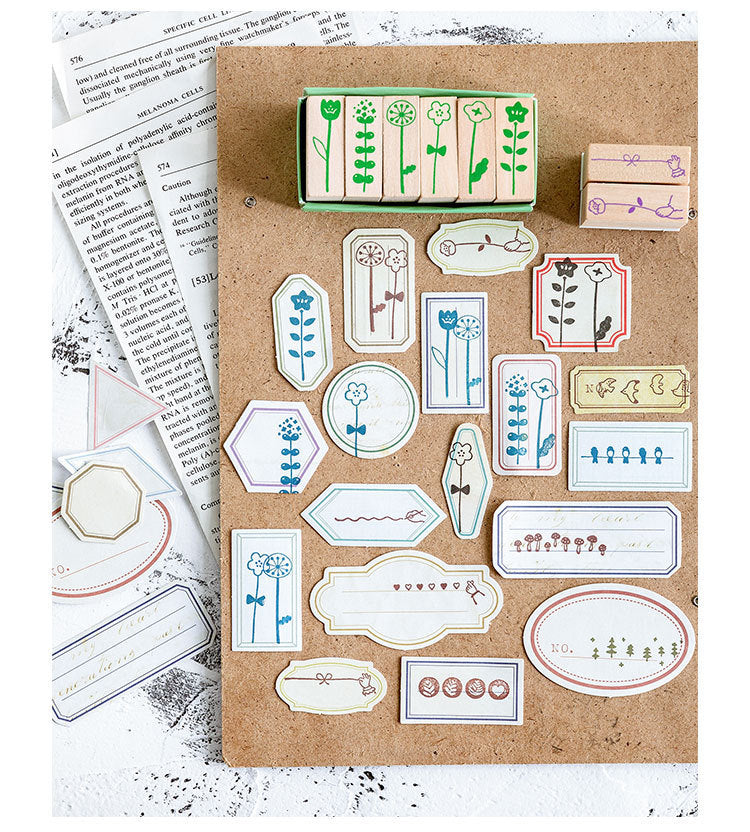 Mini Kingdom Wooden Stamp Set (6 pcs)