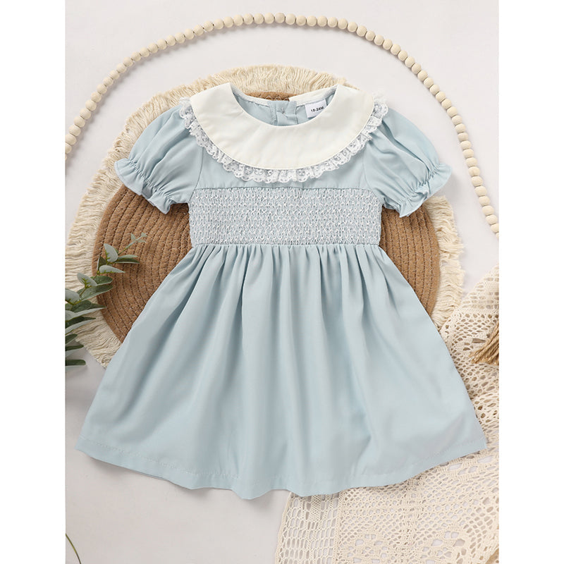Toddler Smocked Puff-Sleeve Dress