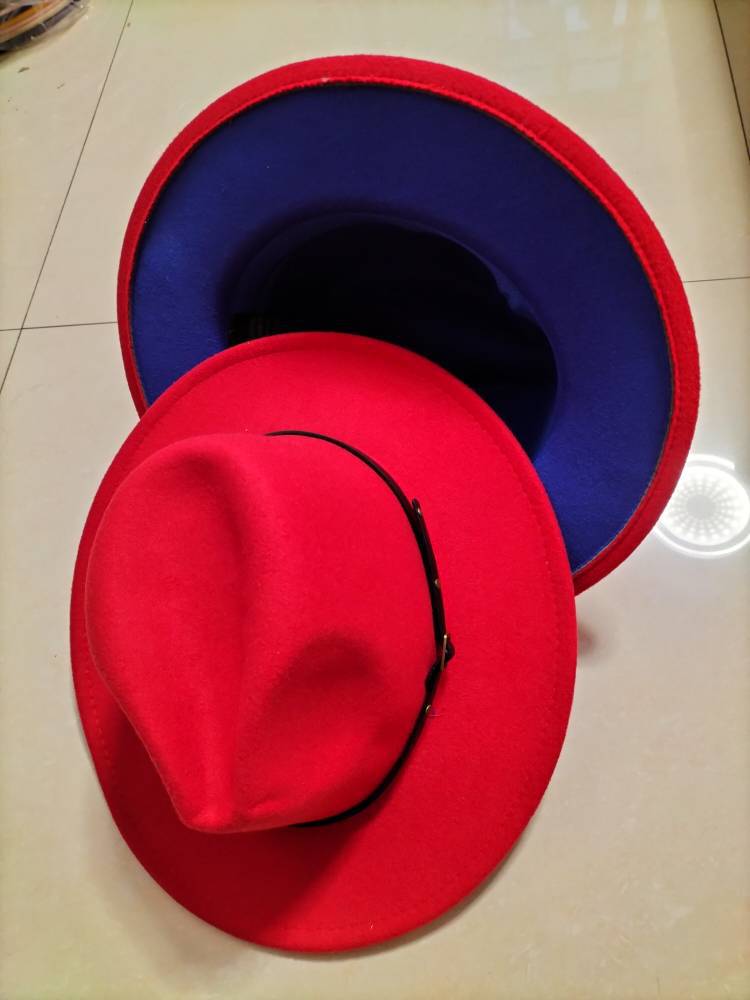 Two-Tone Wool Fedora