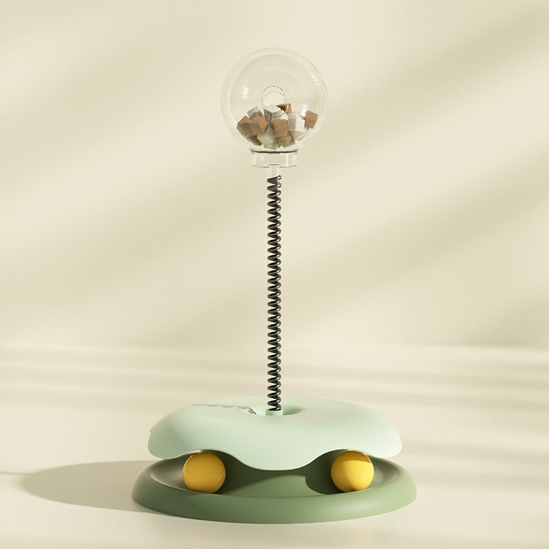 Treat-Dispensing Cat Spring Toy