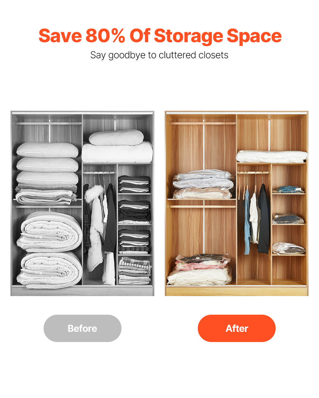 Vacuum Storage Bags (20-Pack)