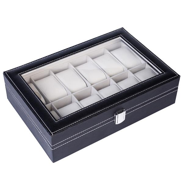12-Slot Watch Display Box