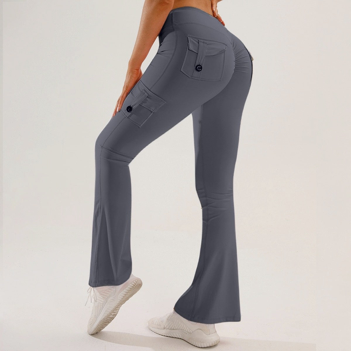 Women's Flared Yoga Cargo Pants