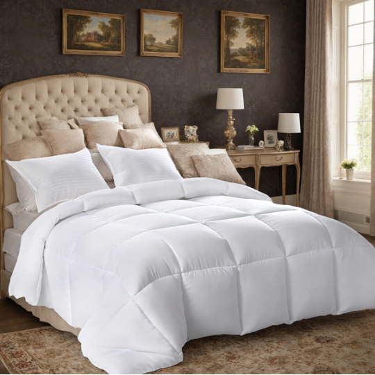 Down-Alternative Microfiber Comforter (White)