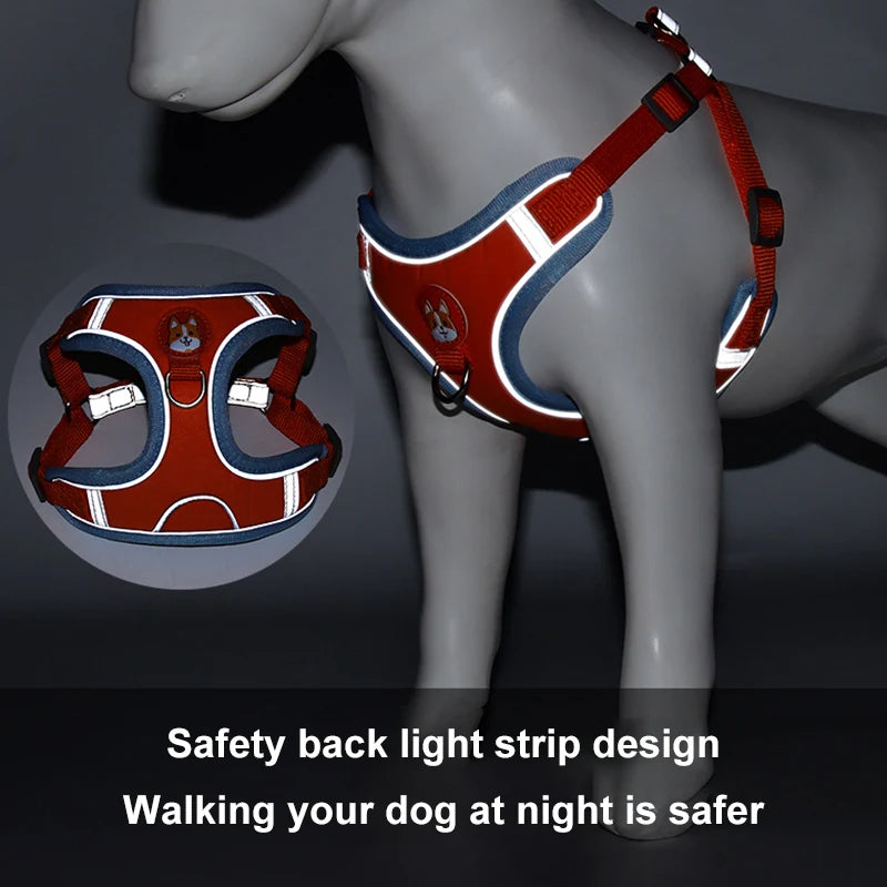 Reflective No-Pull Dog Harness & Leash