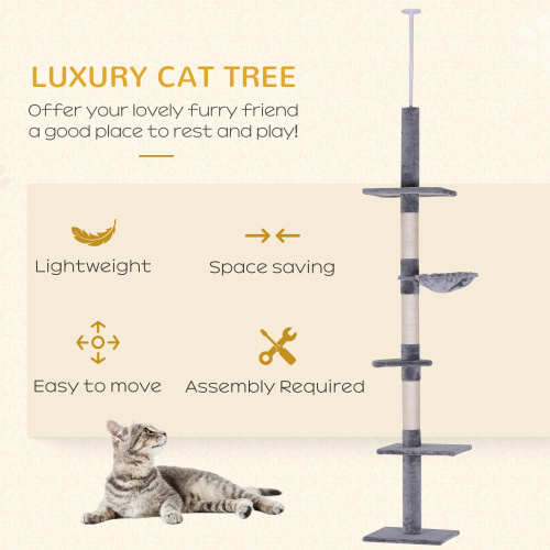 9 ft Floor-to-Ceiling Cat Tree