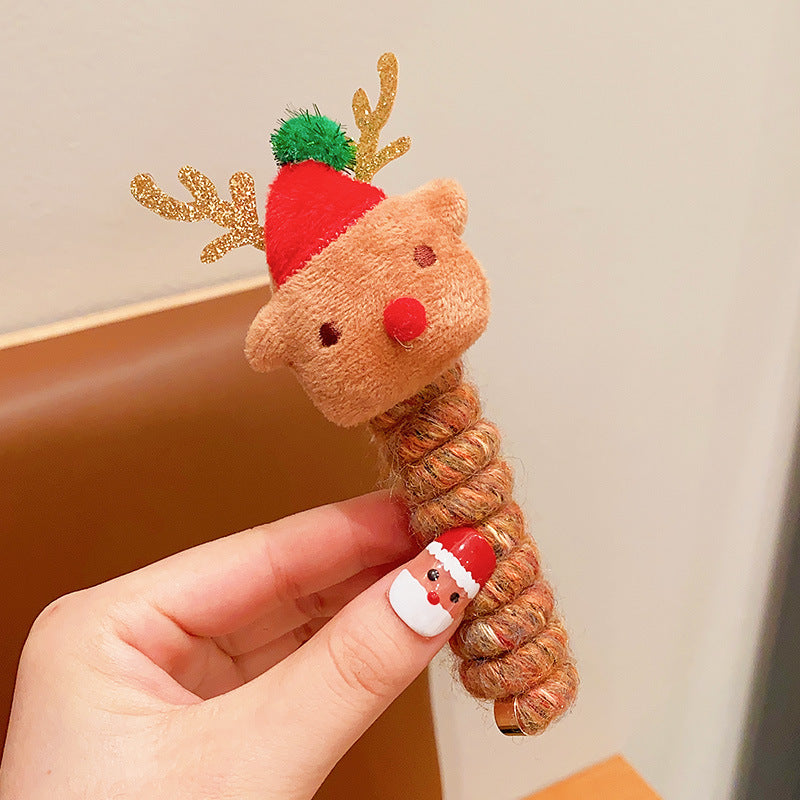 Kids' Christmas Spiral Hair Ties