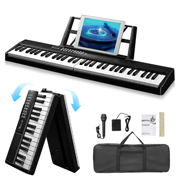 Foldable 61-Key Digital Piano