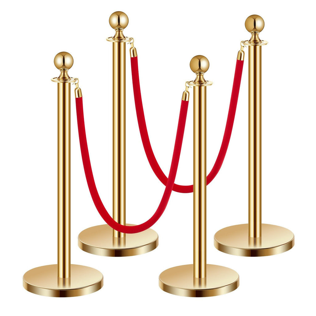 Gold Stanchions & Red Velvet Ropes