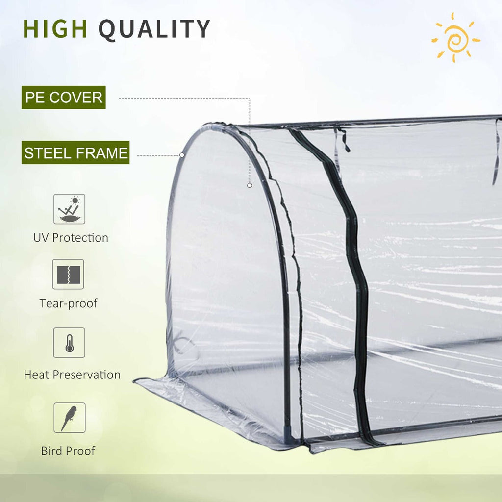 Tunnel Greenhouse with Steel Frame