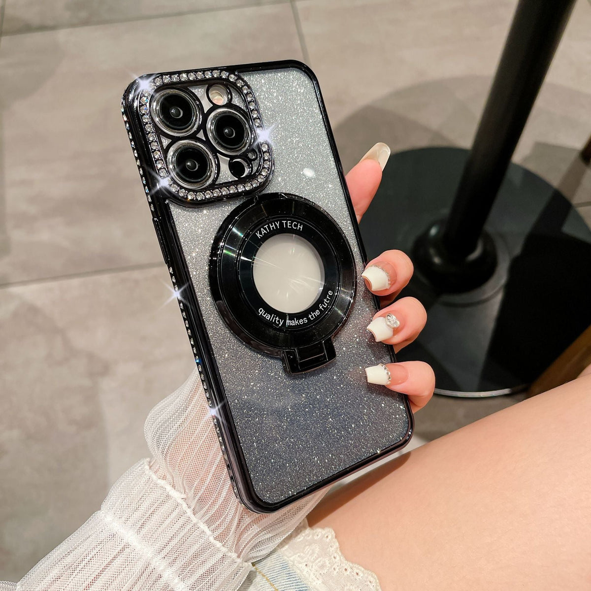 Glitter Magnetic Stand Phone Case