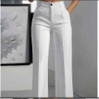 Wide-Leg Tailored Trousers