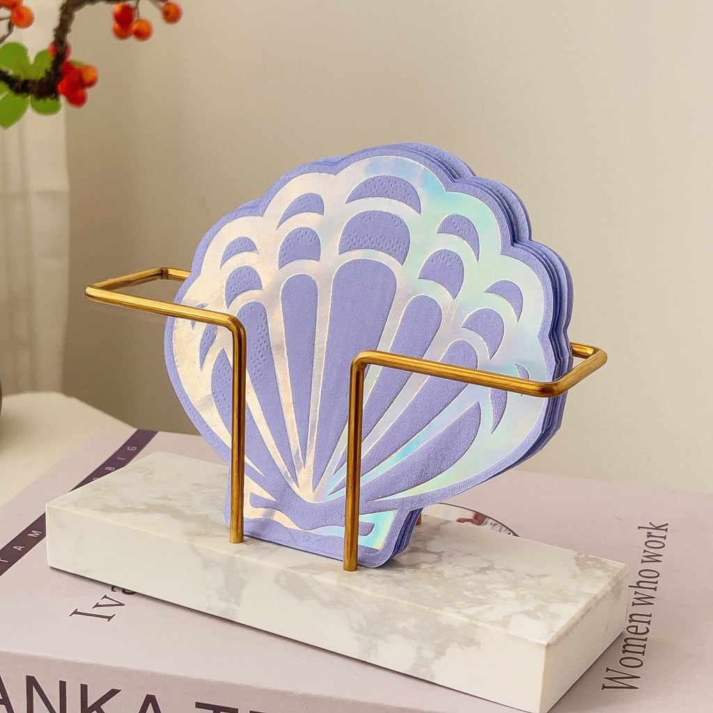 Gold Shell-Shaped Party Napkins