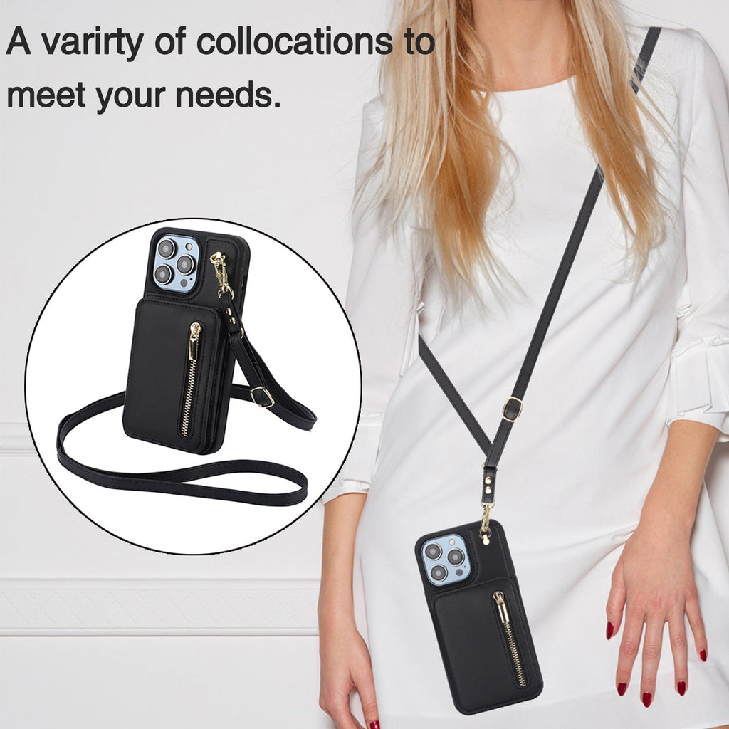 Zip Card Wallet Crossbody Phone Case