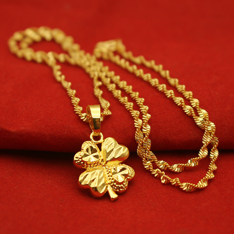 Gold-Plated Pendant Necklace