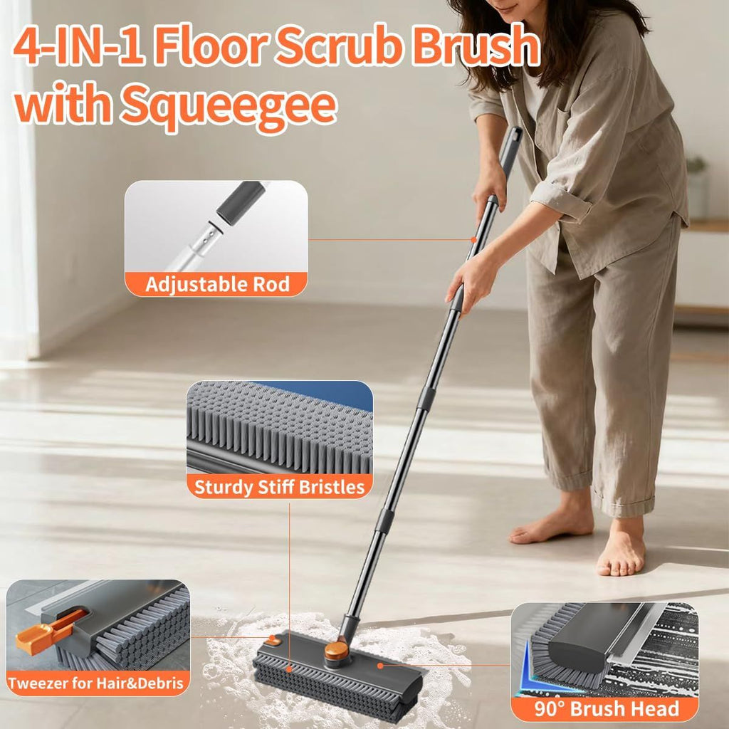 3-in-1 Scrub Brush Squeegee Broom