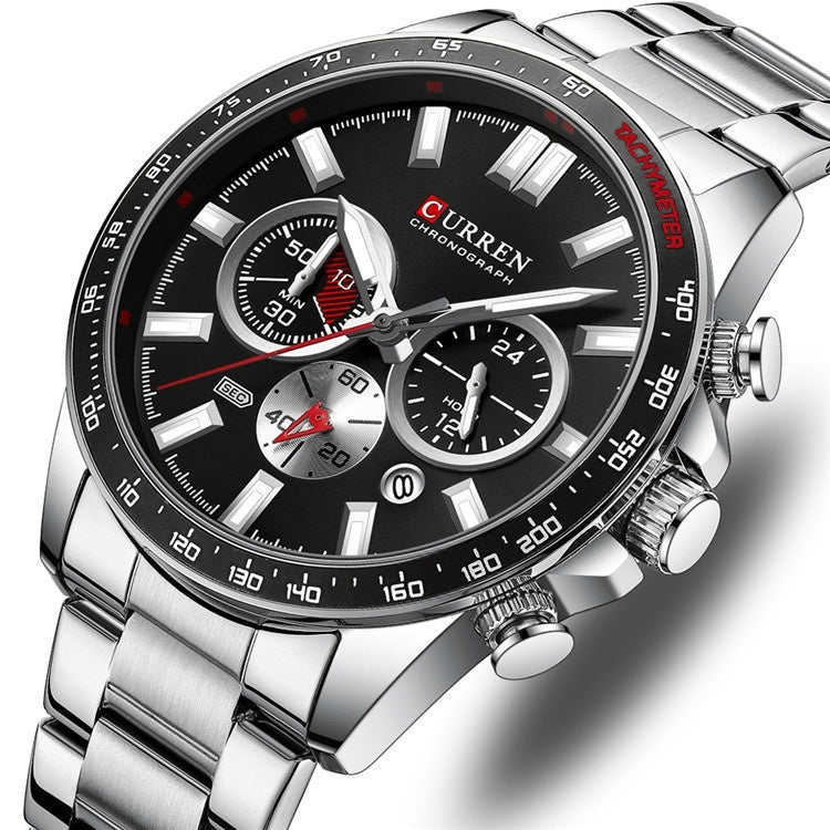 Men's Stainless Steel Date Watch