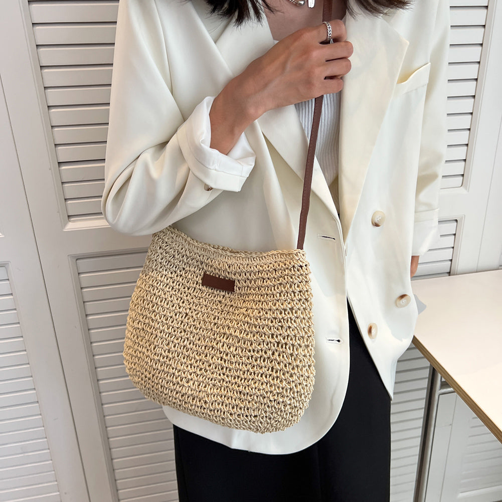 Straw Vacation Tote