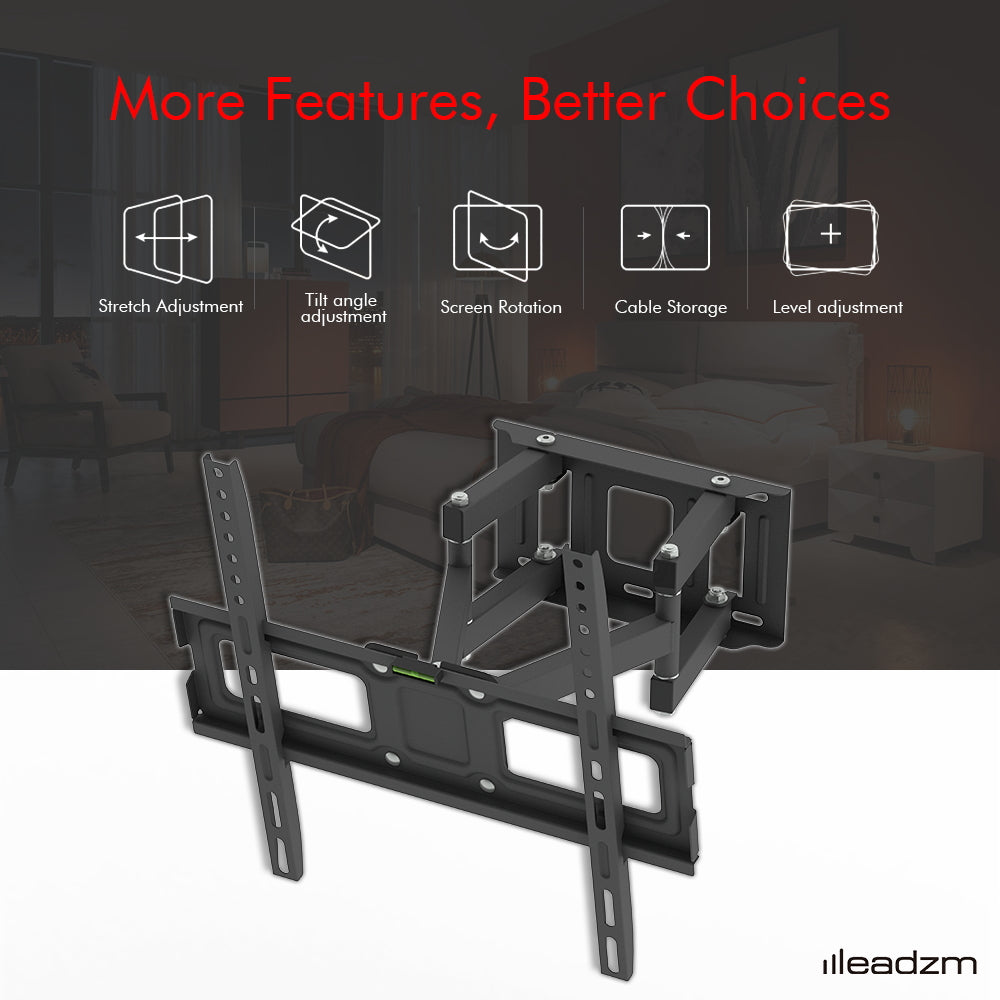 Tilt & Swivel TV Wall Mount for 26–55" TVs