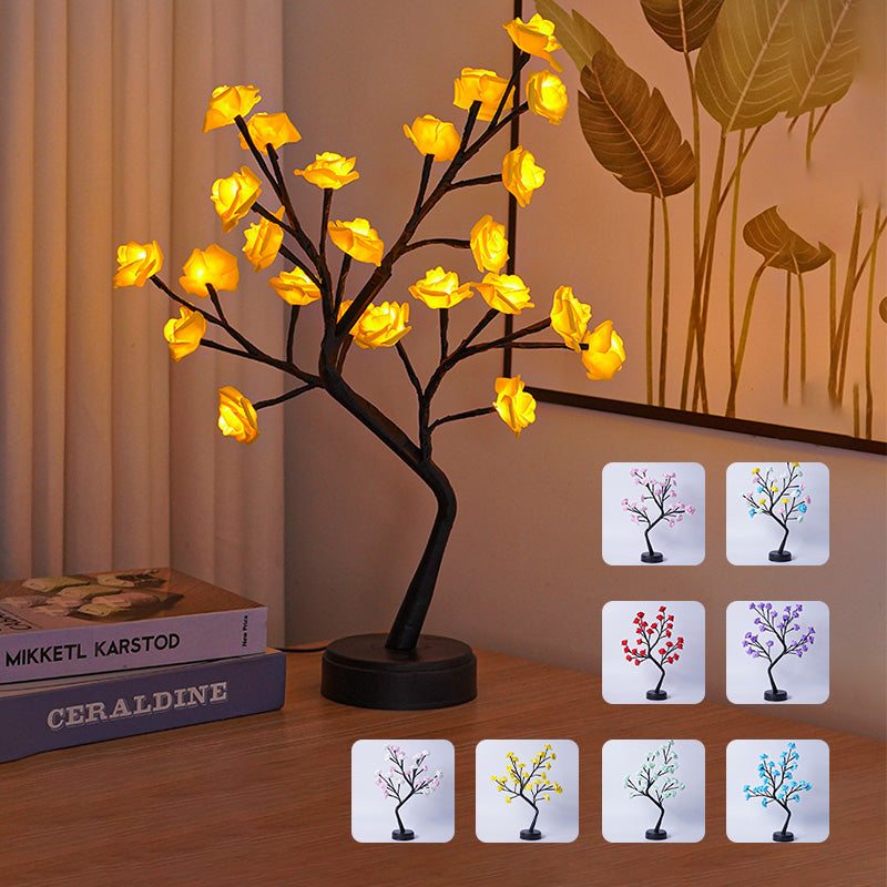Glowing Rose Tree Lamp