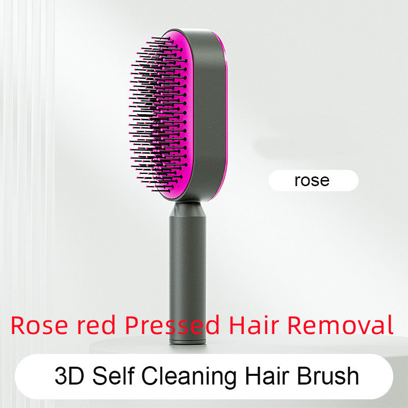 Self-Cleaning Cushion Hair Brush