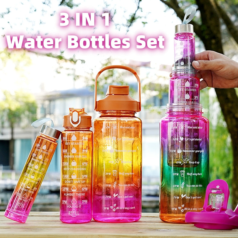 Motivational Water Bottle Set (3)